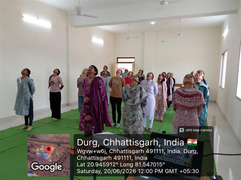 अंतर्राष्ट्रीय योग दिवस के अवसर पर योग संगम का आयोजन 