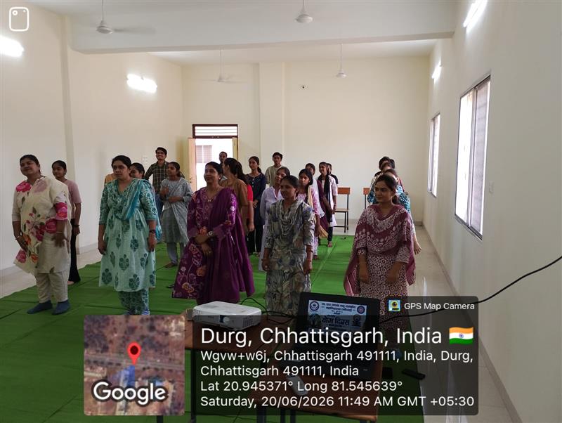 अंतर्राष्ट्रीय योग दिवस के अवसर पर योग संगम का आयोजन 